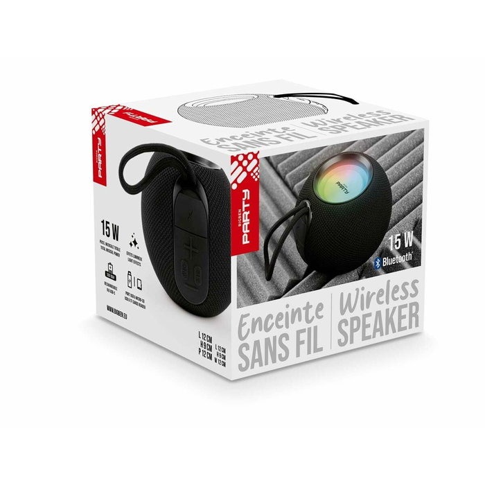Bigben Party Enceinte Bluetooth Lumineuse Noir Bigben Party Enceinte Bluetooth Lumineuse Noir