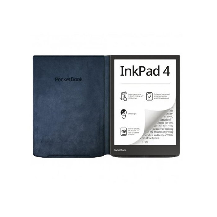 Pocketbook Housse Flip Cover Bleu Marine pour Inkpad 4, Inkpad Color 2 et 3 7.8"