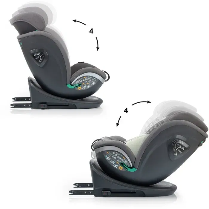 Babyauto Siège Auto Xperta - Groupe 0/1/2/3 (40-150 cm) i-Size - Pivotant 360° - Inclinable - Avec Réducteur - Olive