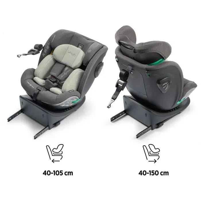 Babyauto Siège Auto Xperta - Groupe 0/1/2/3 (40-150 cm) i-Size - Pivotant 360° - Inclinable - Avec Réducteur - Olive