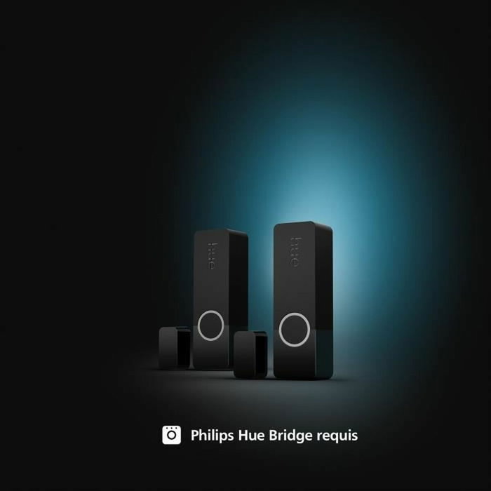 Philips Hue Secure Capteurs de contact - Noir - Pack de 2