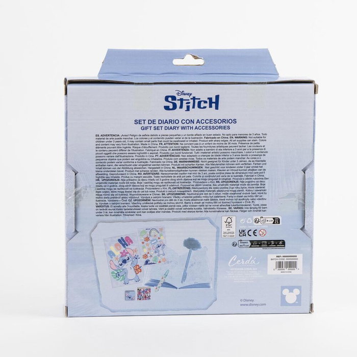 Ensemble de Papeterie Stitch Multicouleur
