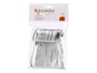 Kinvara Lot de 24 cuillères à café en plastique argenté 10x16x2 cm (Set de 48)