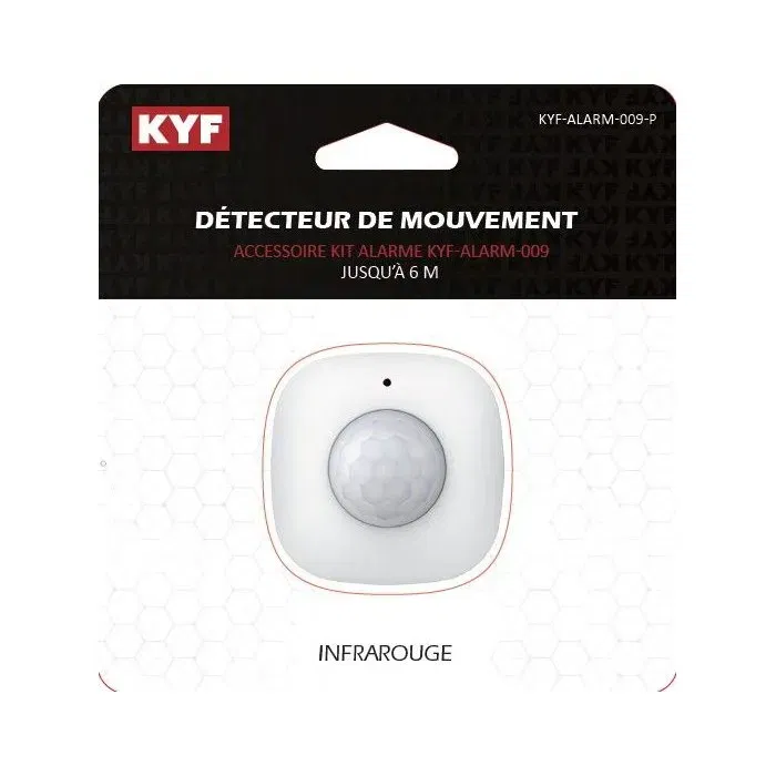 Kyf Détecteur de mouvement supplémentaire KYF-ALARM-012 pour extension de zone, compatible KYF-ALARM-009
