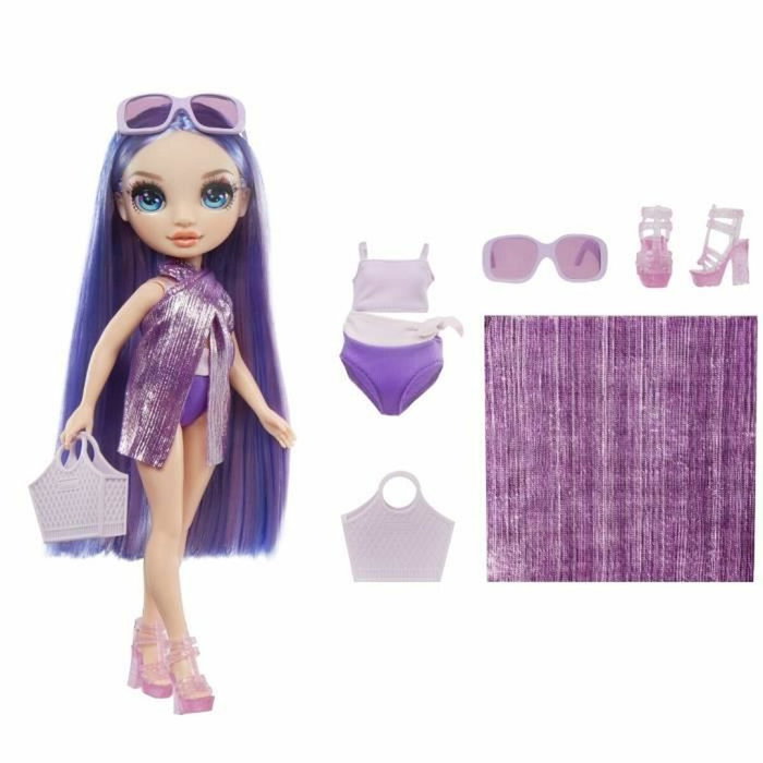 Rainbow High Poupée mannequin articulée Swim & Style 27 cm Violet Rainbow High Poupée mannequin articulée Swim & Style 27 cm Violet
