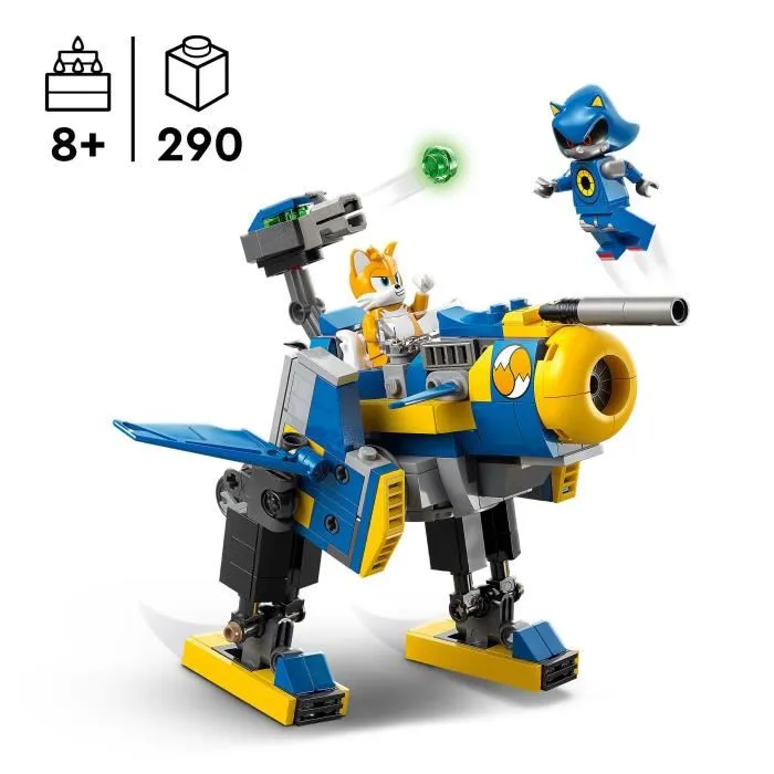 LEGO 77002 Sonic the Hedgehog - Cyclone contre Metal Sonic, Jouet Construction Transformable avec Minifigurines et Émeraude du Chaos, Pour Enfants Dès 8 Ans LEGO 77002 Sonic the Hedgehog - Cyclone contre Metal Sonic, Jouet Construction Transformable avec Minifigurines et Émeraude du Chaos, Pour Enfants Dès 8 Ans