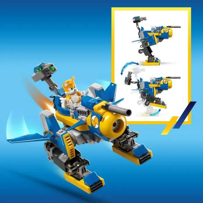 LEGO 77002 Sonic the Hedgehog - Cyclone contre Metal Sonic, Jouet Construction Transformable avec Minifigurines et Émeraude du Chaos, Pour Enfants Dès 8 Ans LEGO 77002 Sonic the Hedgehog - Cyclone contre Metal Sonic, Jouet Construction Transformable avec Minifigurines et Émeraude du Chaos, Pour Enfants Dès 8 Ans