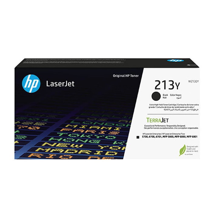 HP Toner LaserJet 213Y Noir Extra Haut Rendement - W2130Y - Original - Jusqu'à 18000 Pages HP Toner LaserJet 213Y Noir Extra Haut Rendement - W2130Y - Original - Jusqu'à 18000 Pages