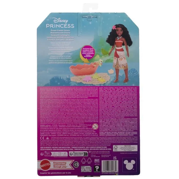 Disney Princess Poupée Vaiana et Compagnie avec 7 Accessoires - Jouet Enfant à partir de 3 ans - JFT12 Disney Princess Poupée Vaiana et Compagnie avec 7 Accessoires - Jouet Enfant à partir de 3 ans - JFT12