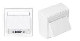 Vivolink Boîtier mural DisplayPort avec boîtier mural Thorsmann, Blanc