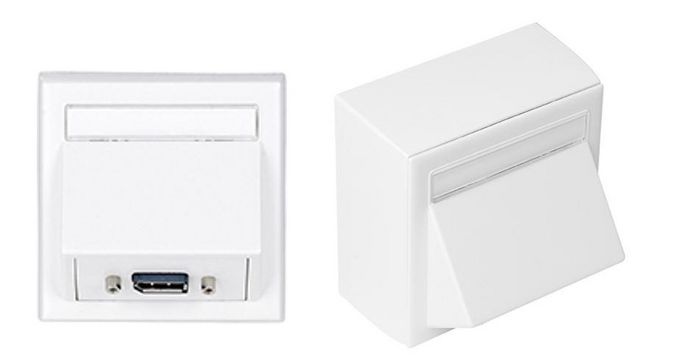 Vivolink Boîtier mural DisplayPort avec boîtier mural Thorsmann, Blanc Vivolink Boîtier mural DisplayPort avec boîtier mural Thorsmann, Blanc