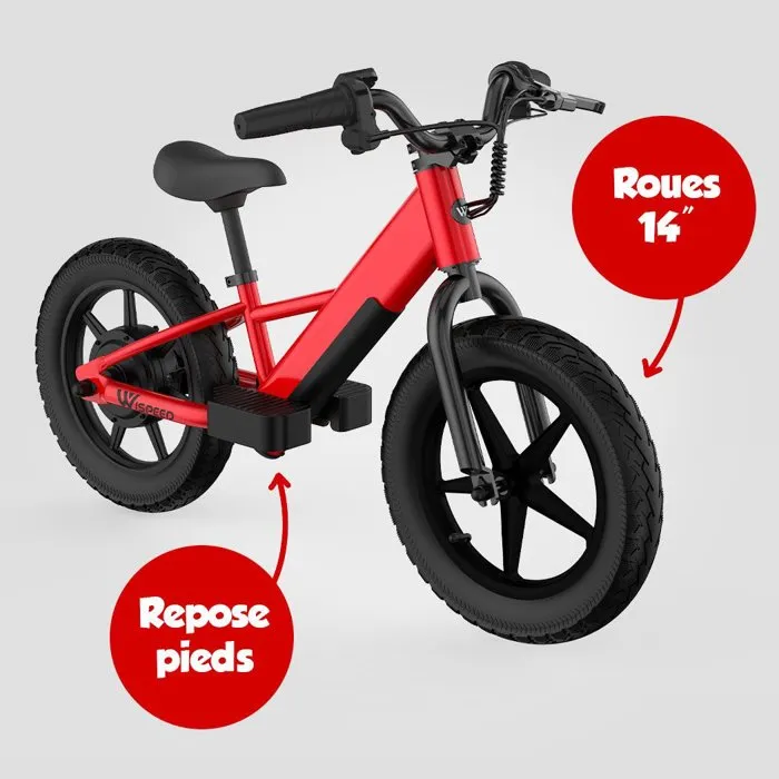 Wispeed WIKIDS Trottinette électrique enfant - Rouge Wispeed WIKIDS Trottinette électrique enfant - Rouge