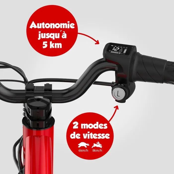 Wispeed WIKIDS Trottinette électrique enfant - Rouge Wispeed WIKIDS Trottinette électrique enfant - Rouge