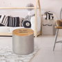 Home Deco Kids Pouf de rangement pour enfant avec couvercle en bois