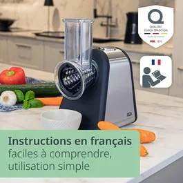 Ade Râpe électrique Kitchen Gadgets avec 4 types de lames