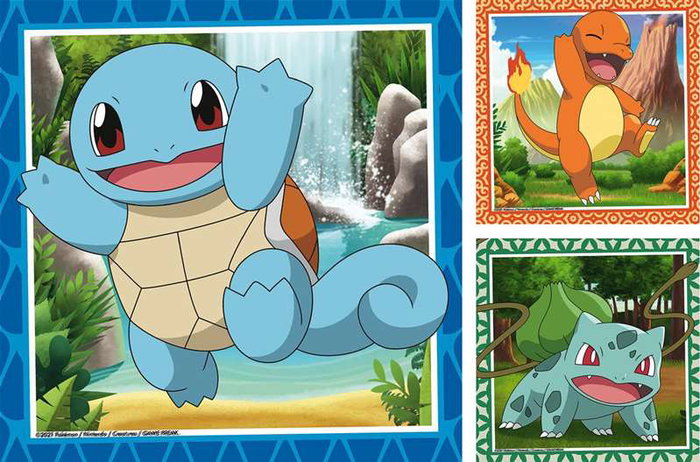 Ravensburger Puzzle 3x49 pièces Pokémon – Puzzle pour enfants dès 5 ans, Multilingue