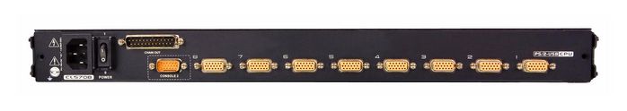 Aten CL5708 KVM Switch à écran LCD 17" 8 ports PS/2 et USB avec rail simple et interface allemande (DE)