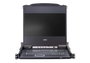 Aten CL5708 KVM Switch à écran LCD 17" 8 ports PS/2 et USB avec rail simple et interface allemande (DE)
