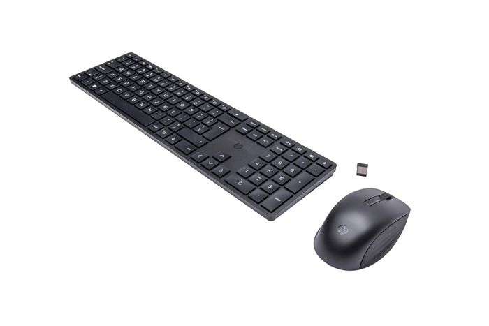 HP Ensemble Clavier et Souris Sans Fil Référence 650 - Durable et Facile à Nettoyer