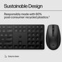 HP Ensemble Clavier et Souris Sans Fil Référence 650 - Durable et Facile à Nettoyer