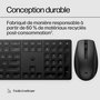 HP Ensemble Clavier et Souris Sans Fil Référence 650 - Durable et Facile à Nettoyer