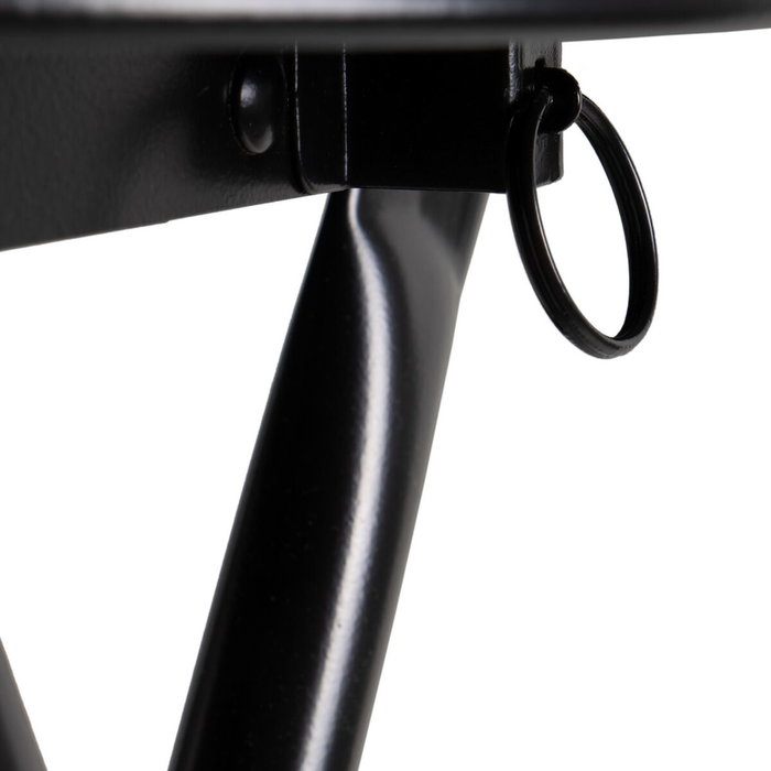 BigBuy Home Tabouret Noir Polyuréthane PVC Fer 30 x 30 x 45 cm BigBuy Home Tabouret Noir Polyuréthane PVC Fer 30 x 30 x 45 cm