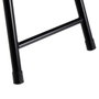 BigBuy Home Tabouret Noir Polyuréthane PVC Fer 30 x 30 x 45 cm