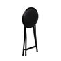 BigBuy Home Tabouret Noir Polyuréthane PVC Fer 30 x 30 x 45 cm