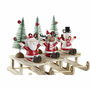 Décorations de Noël DKD Home Decor Bois Père Noël (14 x 6 x 13 cm) (3 pcs)