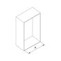 Emuca Penderie rabattable pour armoire Sway, 450 - 600mm,  Acier, Aluminium et Plastique, Peint en titane