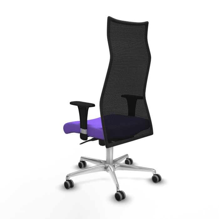 Piqueras y Crespo Chaise de Bureau Albacete XL Lila et Noir