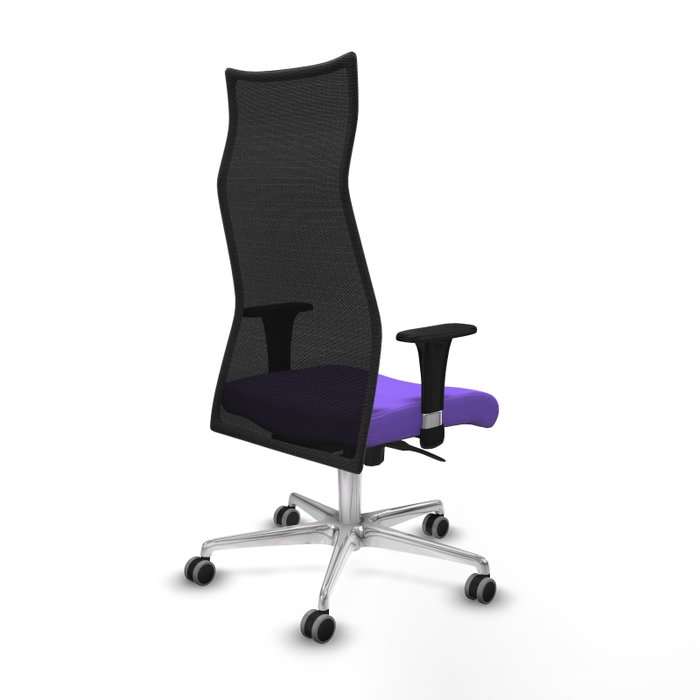 Piqueras y Crespo Chaise de Bureau Albacete XL Lila et Noir