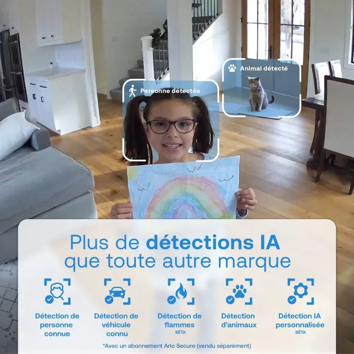 Arlo Essential 3 Lot de 2 caméras de surveillance 2K Intérieur – Vision nocturne WiFi Arlo Essential 3 Lot de 2 caméras de surveillance 2K Intérieur – Vision nocturne WiFi