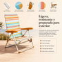 JugaToys Chaise de Plage Multiposition Rayas Ocre