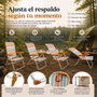 JugaToys Chaise de Plage Multiposition Rayas Ocre