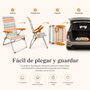JugaToys Chaise de Plage Multiposition Rayas Ocre
