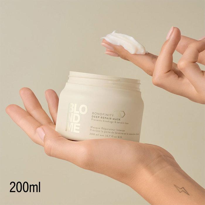 Schwarzkopf BLONDME BONDFINITY Traitement Réparateur Intensif pour Cheveux Blonds 200 ml Schwarzkopf BLONDME BONDFINITY Traitement Réparateur Intensif pour Cheveux Blonds 200 ml