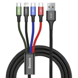 BASEUS Câble High Speed USB 2.0 Noir Textile 1,2m 3,5A