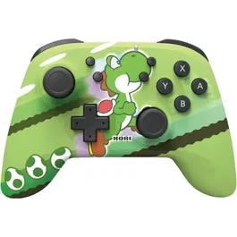 Hori HORIPAD Sans fil - Manette pour Nintendo Switch et Switch OLED avec motif Super Mario Yoshi-Dash Vert - Officiellement licencié