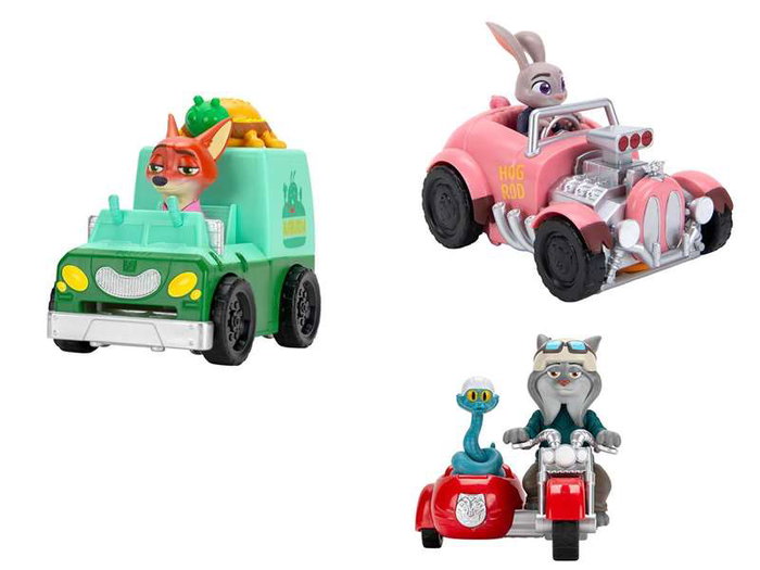Jazwares - Véhicule avec figurine Zootropolis - Modèles variés - Jouet pour enfants à partir de 3 ans