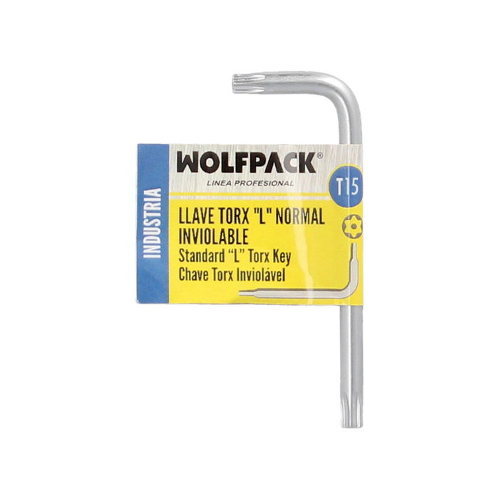 WOLFPACK LINEA PROFESIONAL Clé Torx Inviolable T15 WOLFPACK LINEA PROFESIONAL Clé Torx Inviolable T15