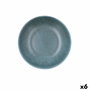 Assiette creuse Bidasoa Element Hydrozero Bleu Céramique Ø 20 cm (6 Unités)
