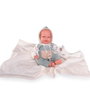 Antonio Juan Poupée Clara réaliste en peluche avec boules et couverture, 34 cm, idéale pour enfants dès 3 ans