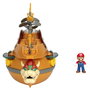 JAKKS PACIFIC - Figurine Deluxe Playset Super Mario Bowser Aeronave Nintendo (6 cm)
