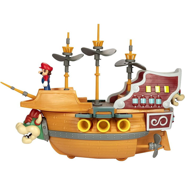 JAKKS PACIFIC - Figurine Deluxe Playset Super Mario Bowser Aeronave Nintendo (6 cm) JAKKS PACIFIC - Figurine Deluxe Playset Super Mario Bowser Aeronave Nintendo (6 cm)