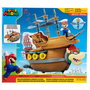 JAKKS PACIFIC - Figurine Deluxe Playset Super Mario Bowser Aeronave Nintendo (6 cm)