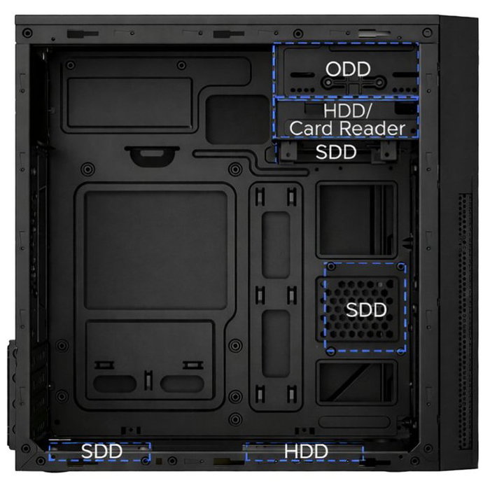 Coolbox M680 Boîtier Micro ATX Noir