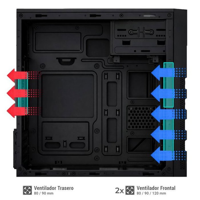 Coolbox M680 Boîtier Micro ATX Noir