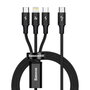 Baseus Câble Rapid Series 3-en-1 USB Type-C PD 20W 1,5 m