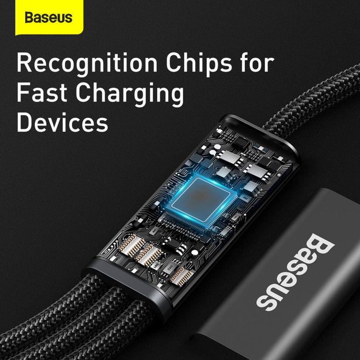 Baseus Câble Rapid Series 3-en-1 USB Type-C PD 20W 1,5 m